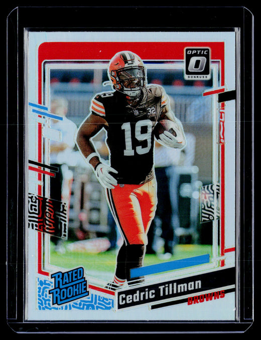 2023 Panini Donruss Optic Rated Rookie Cedric Tillman #224 Browns - front