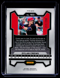 2024 Panini Prizm Baseball Dylan Crews Red Prizm Rookie #183 /299 - back