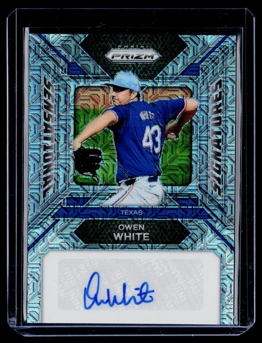 2024 Panini Prizm Baseball Sensational Signatures Owen White Auto /25 #SS-OW - front