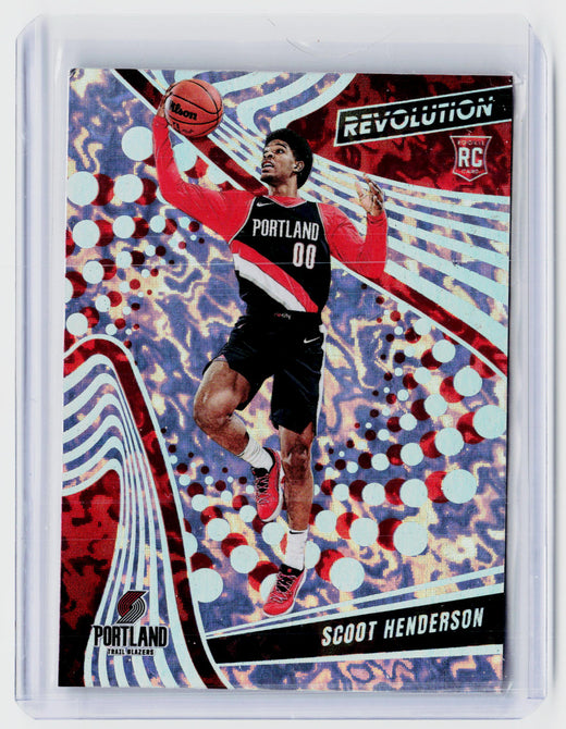 2023-24 Panini Revolution Scoot Henderson RC #109 Portland Trail Blazers - front