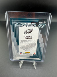2025 Panini Score Zone-Con Cooper DeJean Rookie Patch Card - back