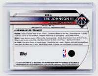2025 Bowman Chrome Basketball Bowman Rookie Report RC #BRR-6 Tre Johnson III - back