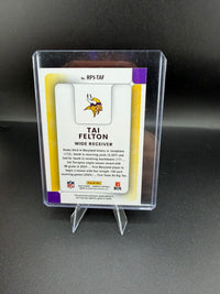 2025 Panini Donruss Football Rookie Phenom Jersey Tai Felton RPJ-TAF - back