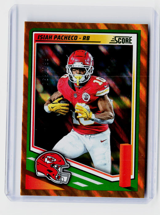 2025 Panini Score Football Isiah Pacheco #278 Kansas City Chiefs - front