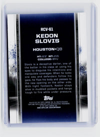 2024 Topps Signature Class Football Kedon Slovis RCV-61 Red Refractor Rookie /25 - back