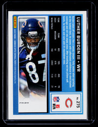 2025 Panini Donruss Optic Football Rated Rookie Luther Burden III #275 - back