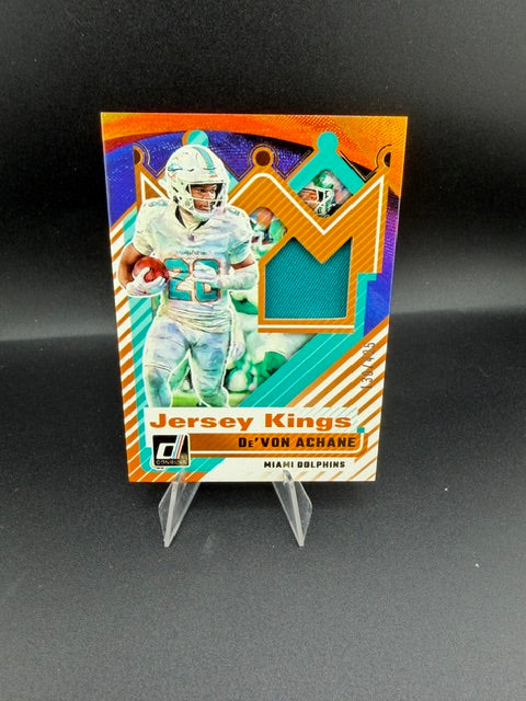 2025 Panini Donruss Jersey Kings De'Von Achane Rookie Card #JK-DAE - front