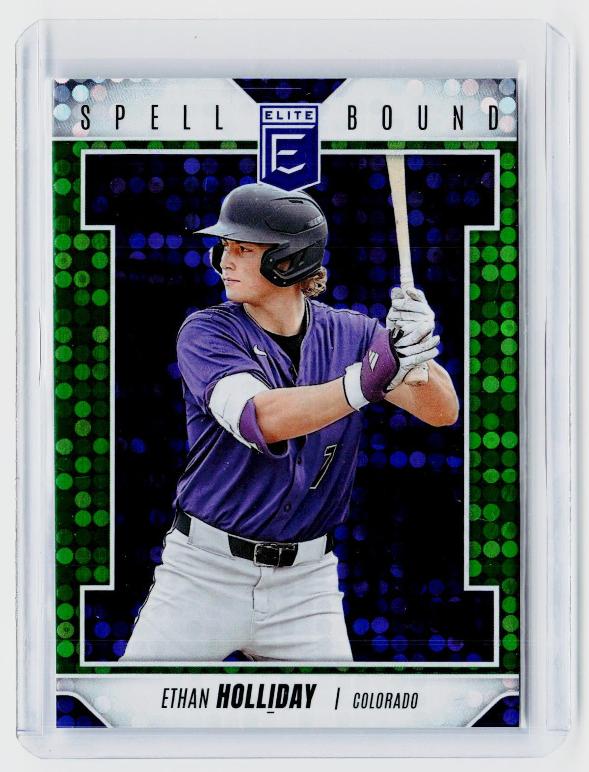 2026 Panini Donruss Elite Baseball Spellbound Green Ethan Holliday #37 - front