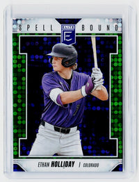 2026 Panini Donruss Elite Baseball Spellbound Green Ethan Holliday #37 - front