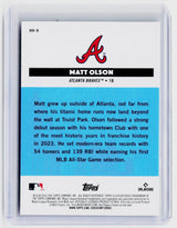 2025 Topps All-Star Game Home Run Heroes HH-9 Matt Olson - back