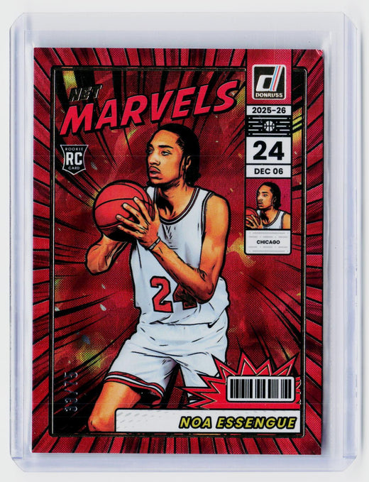 2025-26 Panini Donruss Net Marvels No. 7 Noa Essengue Rookie Card - front