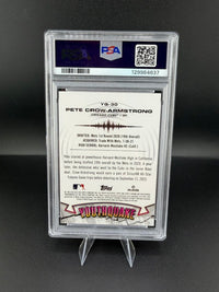 2025 Topps Chrome Youthquake Pete Crow-Armstrong on card Autograph #YQ30 PSA 10/10 - back