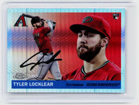 2025 Topps Chrome Tyler Locklear RC #373 X-Fractor Autographed Arizona Diamondbacks - front