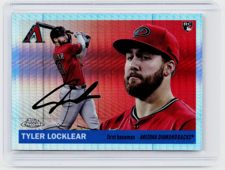 2025 Topps Chrome Tyler Locklear RC #373 X-Fractor Autographed Arizona Diamondbacks - front