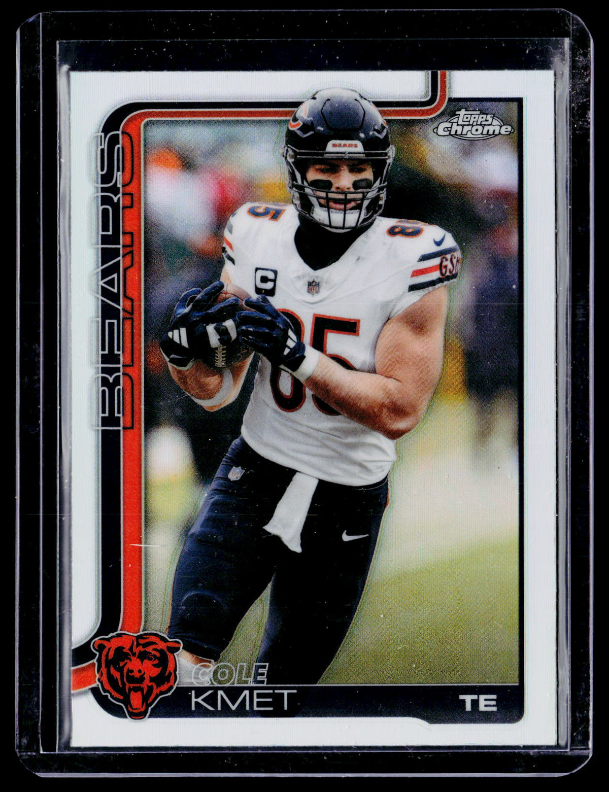 2025 Topps Chrome Refractor #51 Cole Kmet Chicago Bears - front