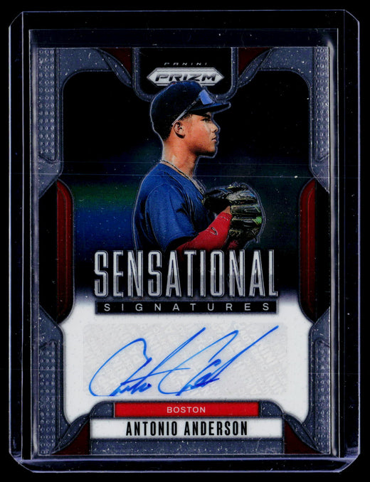 2025 Panini Prizm Baseball Sensational Signatures Antonio Anderson Auto #SS-AA - front