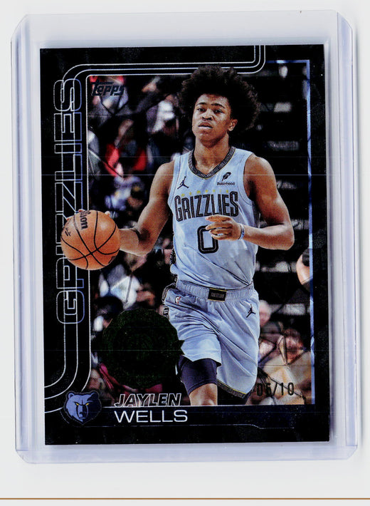 2025 Topps Basketball Jaylen Wells Rookie Card #183 Memphis Grizzlies - front
