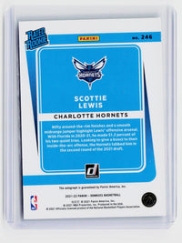 2021-22 Panini Donruss Rated Rookie Signatures Scottie Lewis Auto #246 - back