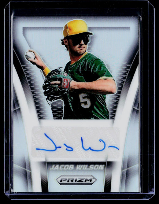 2025 Panini Prizm Baseball Throwback Signatures Jacob Wilson Autograph #TS-JW - front