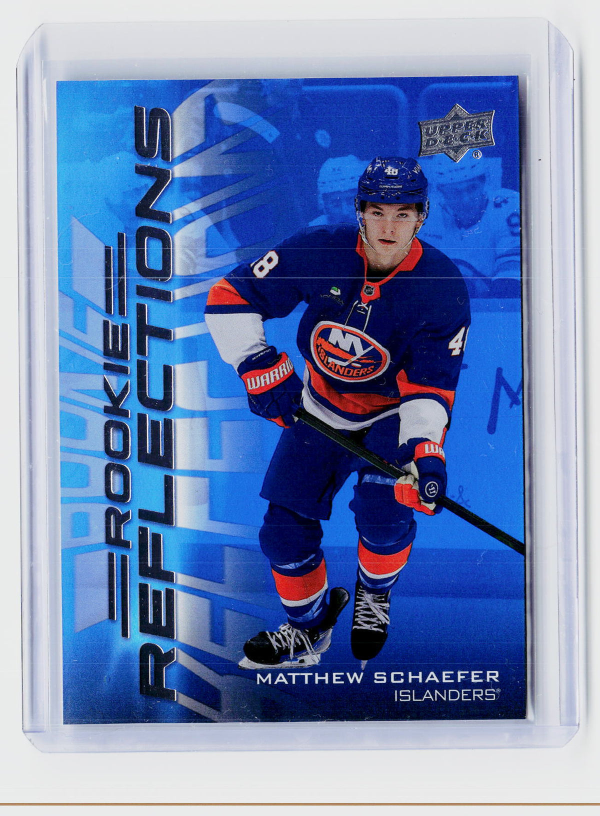 2025-26 Upper Deck Extended Series Rookie Reflections RR-18 Matthew Schaefer - front