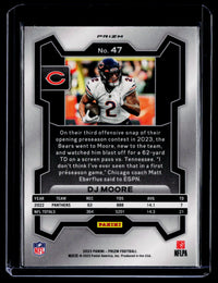 2023 Panini Prizm Football DJ Moore Chicago Bears #47 - back