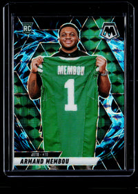 2025 Panini Mosaic Football Armand Membou Rookie #358 Mosaic Green - front