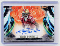2024 Topps Inception Football Ricky Pearsall Rookie Autograph Variation /50 - front