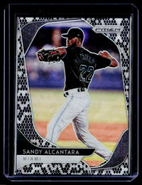 2020 Panini Prizm Baseball Sandy Alcantara Snake Skin Prizms #133 /50 - front