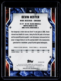 2025 Topps Resurgence Devin Hester #13 Refractor - back
