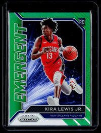 2020-21 Panini Prizm Emergent Kira Lewis Jr. #1 Green Prizm Rookie Card - front