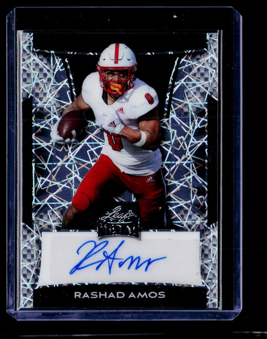 2025 Leaf Metal Rashad Amos Autograph Card BA-RA1 - front