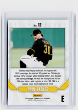 2026 Panini Donruss Elite Spellbound Paul Skenes No. 12 Pittsburgh Pirates - back