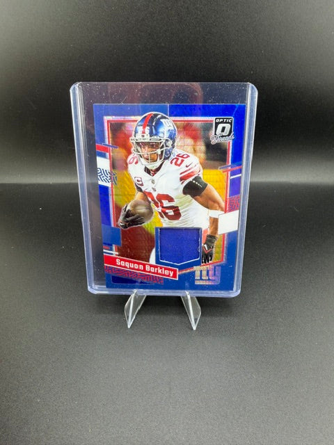 2023 Panini Donruss Optic Threads Saquon Barkley Rookie Memorabilia #DT-SB - front