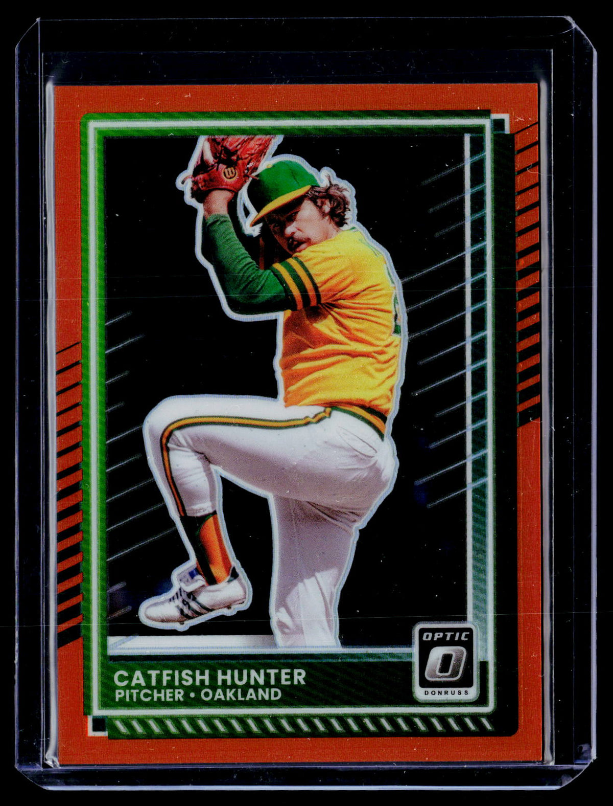 2025 Panini Donruss Optic Catfish Hunter Optic Orange #12 195/199 - front