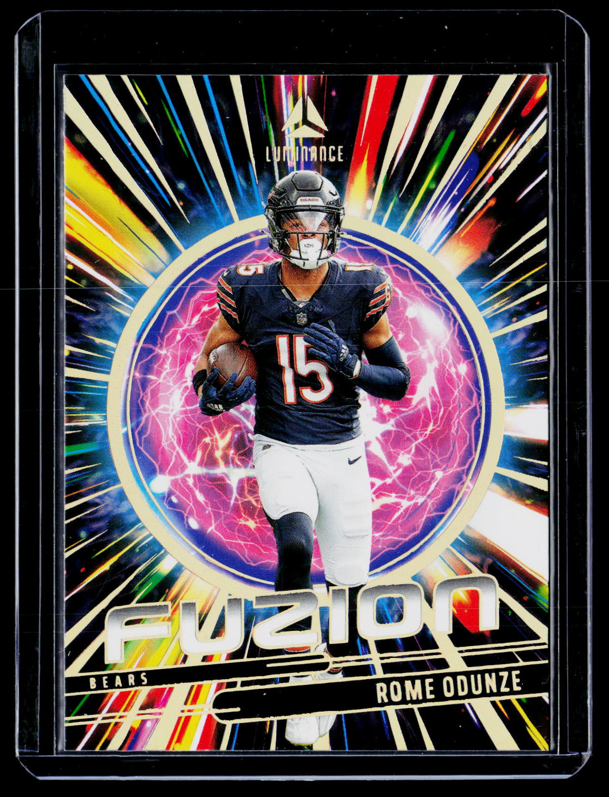 2025 Panini Luminance Football FUZION Rome Odunze #7 Chicago Bears - front