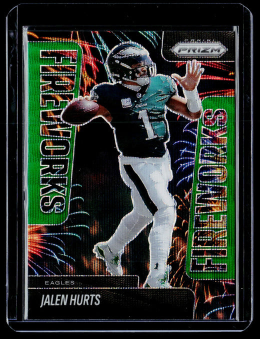 2025 Panini Prizm Football Fireworks Jalen Hurts #5 - front
