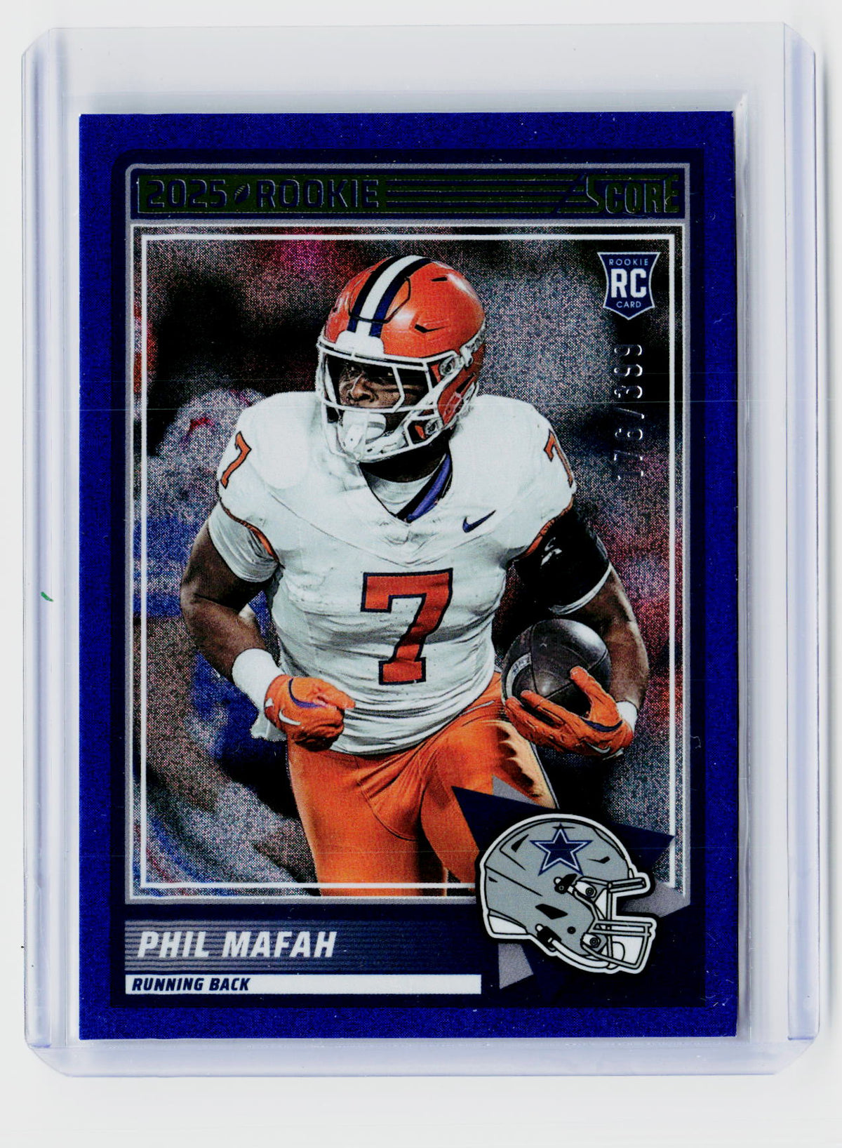 2025 Panini Score Football Phil Mafah Rookies #44 Cowboys - front