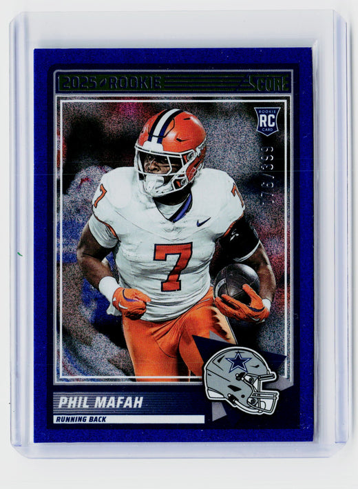 2025 Panini Score Football Phil Mafah Rookies #44 Cowboys - front