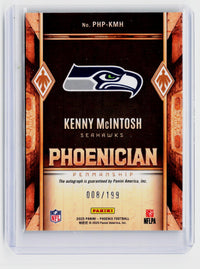 2025 Panini Phoenix Phonician Penmanship Kenny McIntosh Autograph /199 #PHP-KMH - back