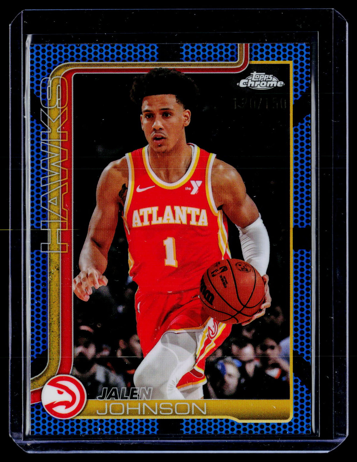 2025 Topps Chrome Basketball Jalen Johnson #56 Atlanta Hawks - front