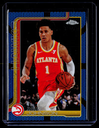 2025 Topps Chrome Basketball Jalen Johnson #56 Atlanta Hawks - front
