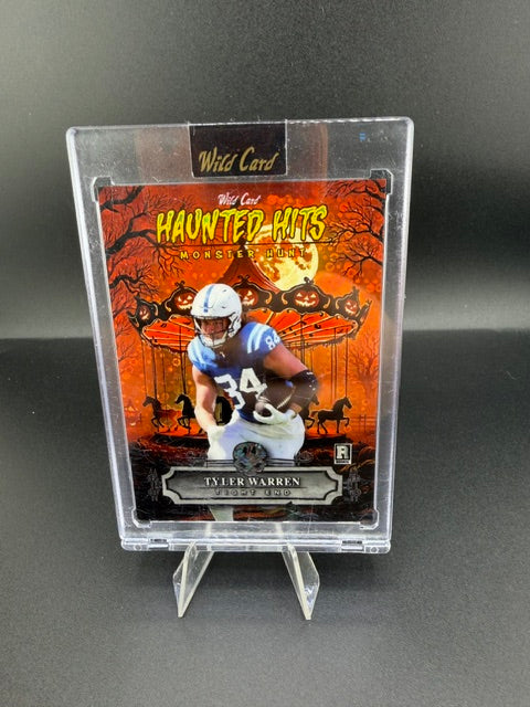 2025 Wild Card Haunted Hits Monster Hunt Tyler Warren Rookie HHCA-TW - front