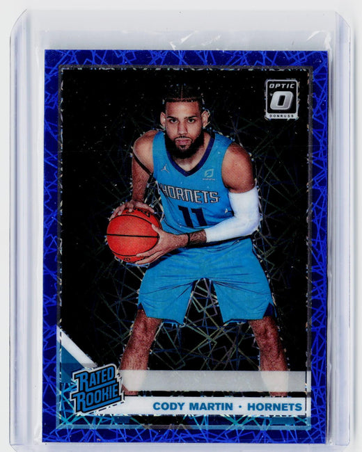 2019-20 Panini Donruss Optic Cody Martin Blue Velocity Rated Rookie #181 - front