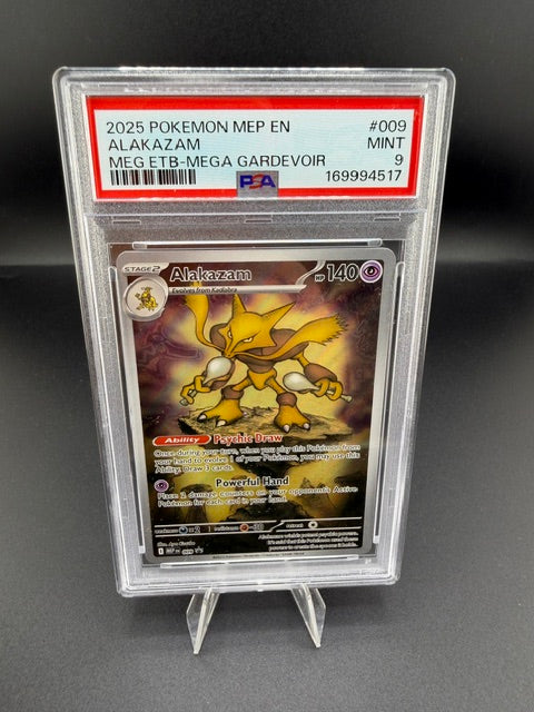 2025 Pokémon Mega Evolution Alakazam #009 Mega Gardevoir ETB PSA 9 - front