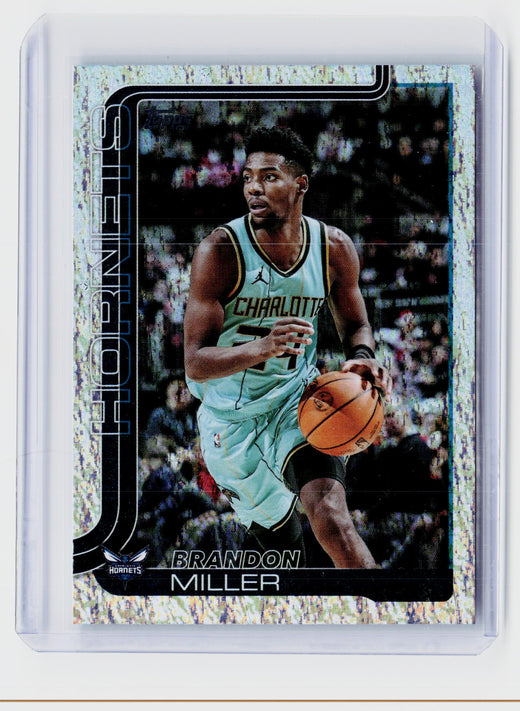 2024-25 Topps Basketball Brandon Miller #68 Rainbow Foil Charlotte Hornets - front