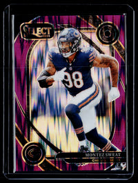 2024 Panini Select Football Club Level Montez Sweat #284 Purple Prizm Shock /360 - front
