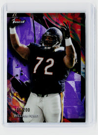 2024 Topps Finest Performance William Perry Purple Refractor #109 /200 Chicago Bears - front