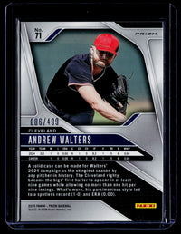 2025 Panini Prizm Baseball Andrew Walters Rookie Pulsar #71 /499 - back