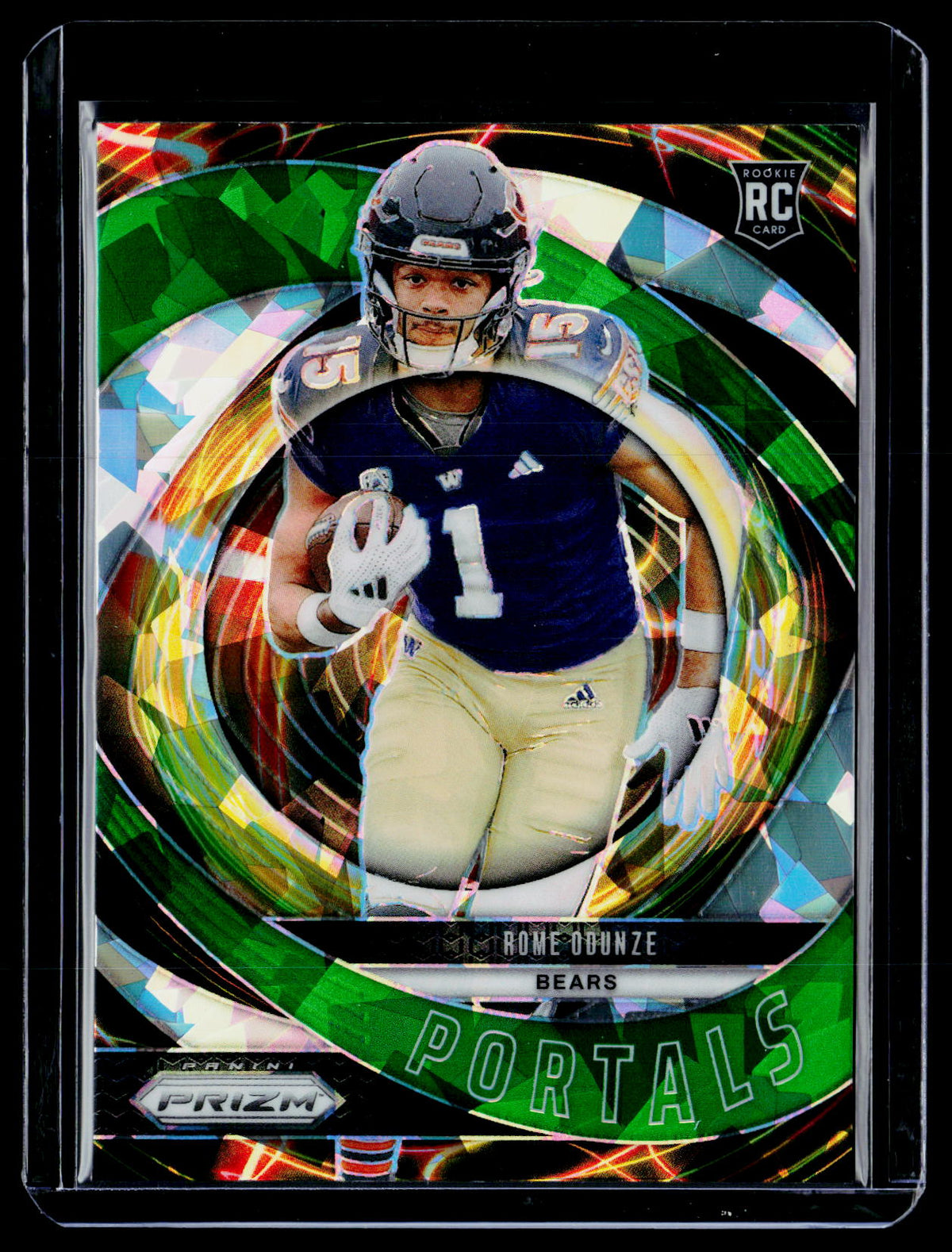 2024 Panini Prizm Prizmatic Rookie Rome Odunze #9 Chicago Bears - front