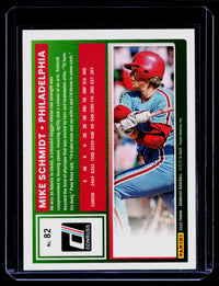 2025 Panini Donruss Mike Schmidt #82 Philadelphia Baseball Card - back